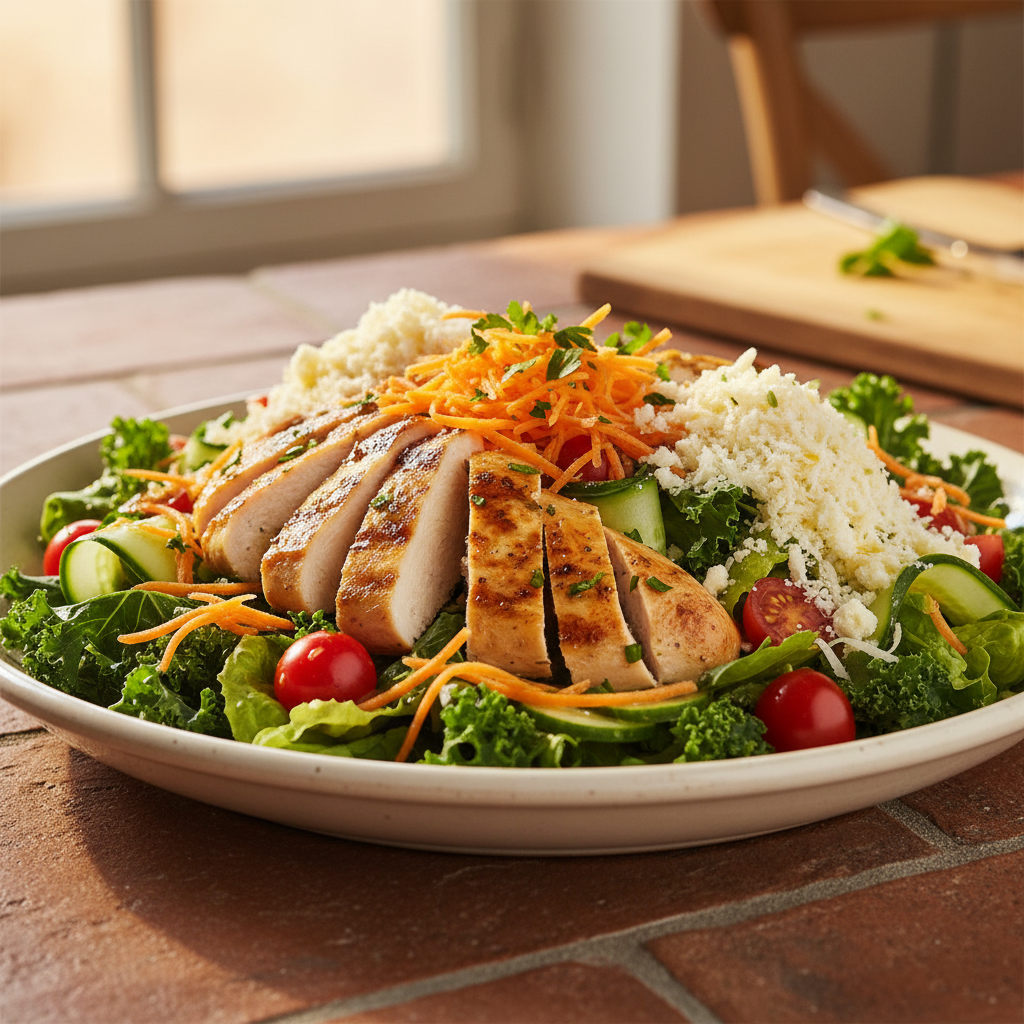 Salade Composée Poulet-Carotte