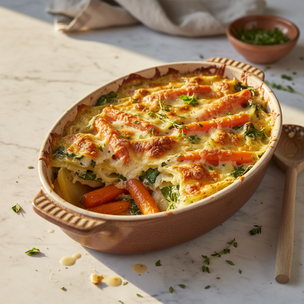 Gratin de Pommes de Terre & Carottes