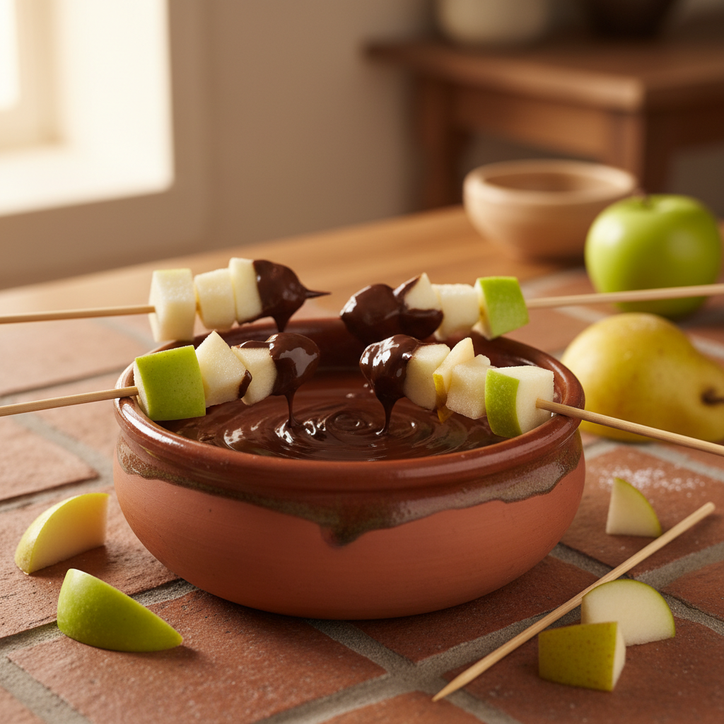 Sauce Chocolat Fondue aux Fruits