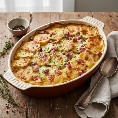 Potato and Ham Gratin
