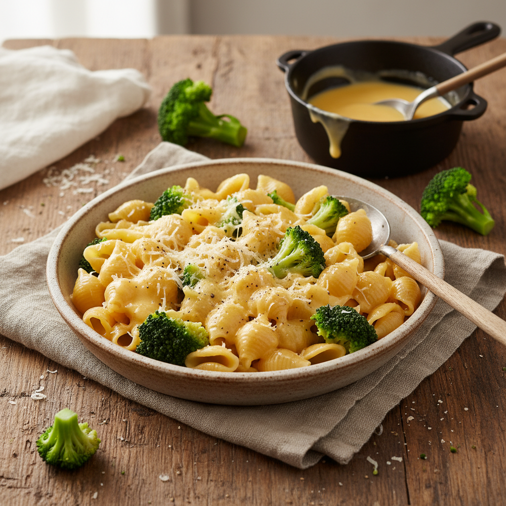 Pâtes au Gruyère et Brocoli