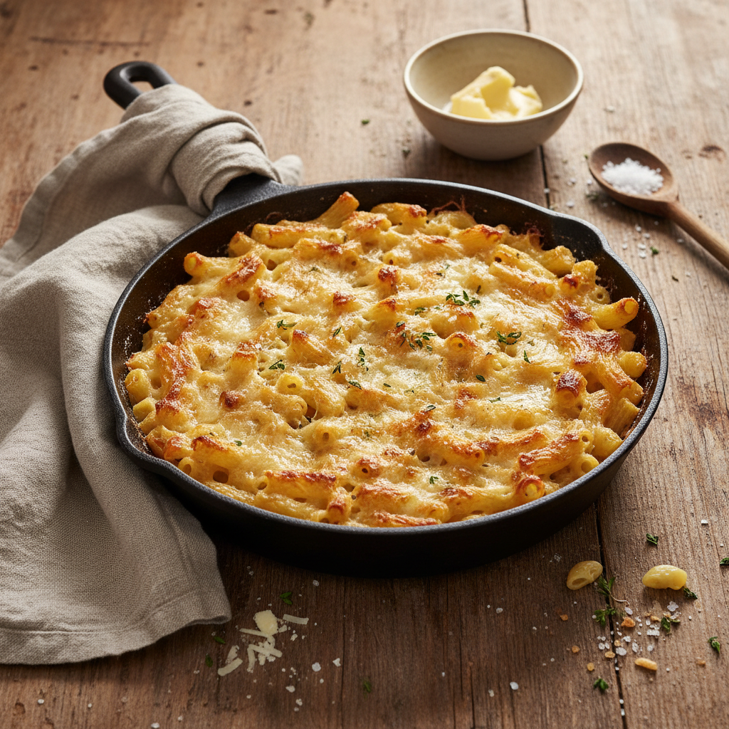 Gratin de Pâtes au Beurre et Sel
