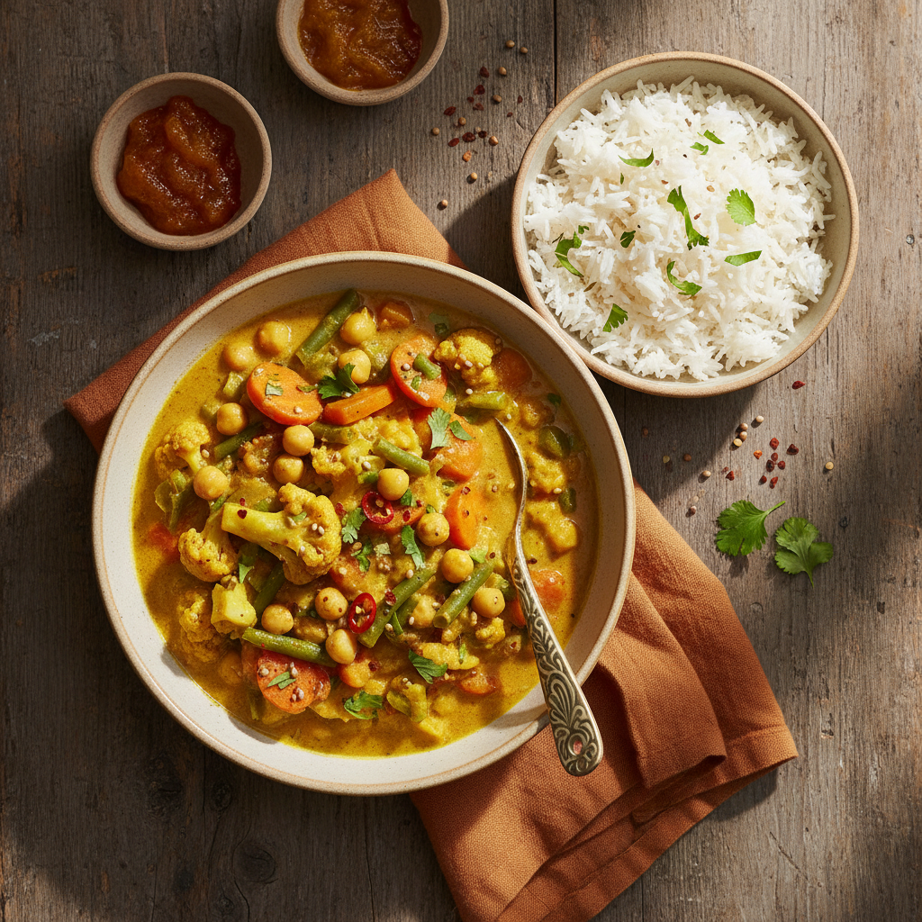 Curry de Légumes et Pois Chiches