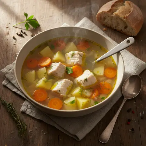 Vegetable and Fish Soup