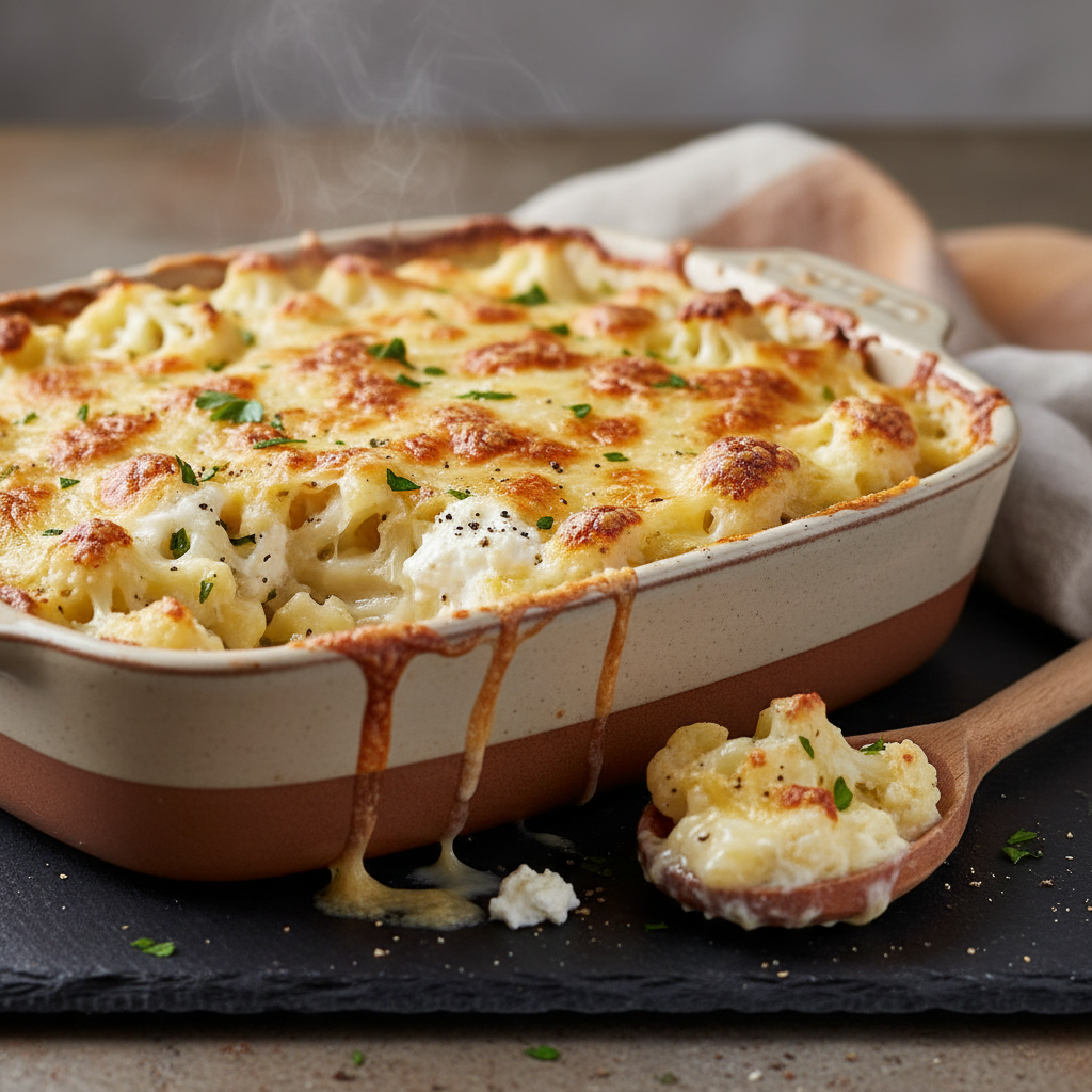 Gratin de Chou-fleur au Fromage