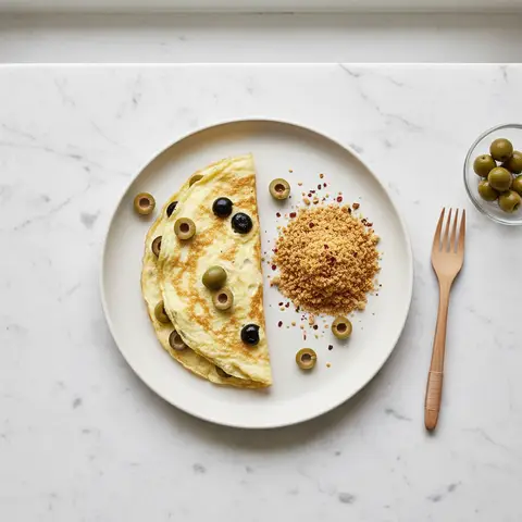 Omelette mit Oliven
