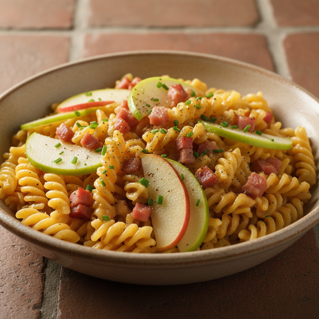 Pâtes à l'Italienne Jambon-Gruyère et Pomme