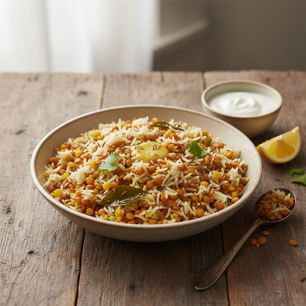 Riz aux Lentilles (Kitchari Simplifié)
