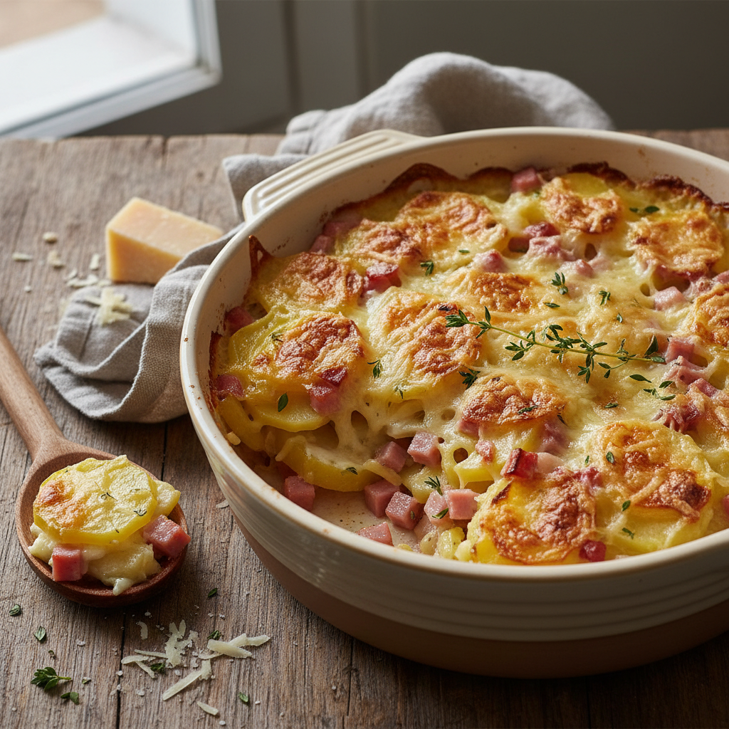 Gratin de Pommes de Terre et Jambon