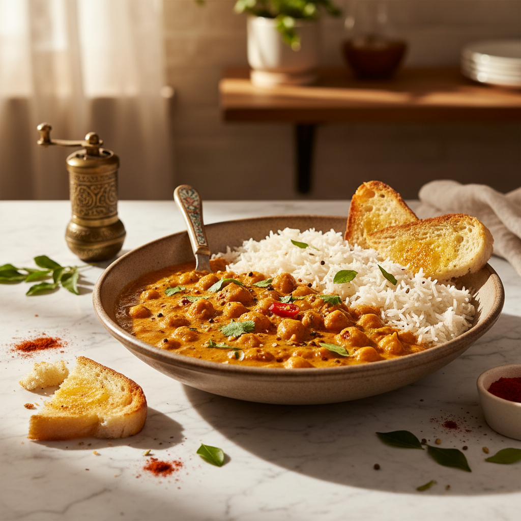 Curry Végétarien Rapide aux Pois Chiches