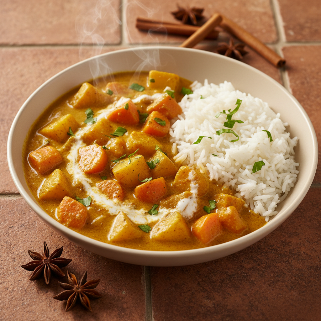 Curry de Carottes et Pommes de Terre