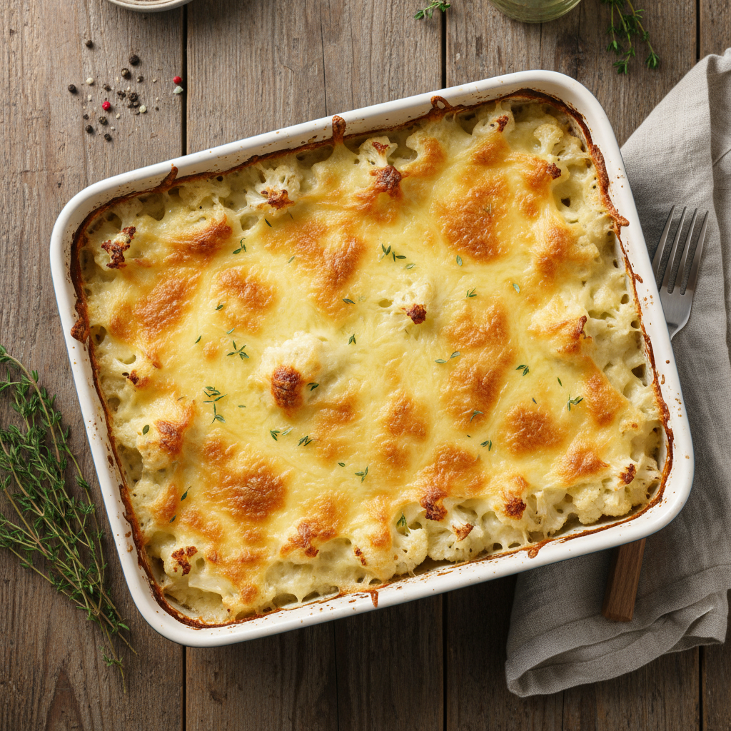 Gratin de Chou-Fleur au Gruyère