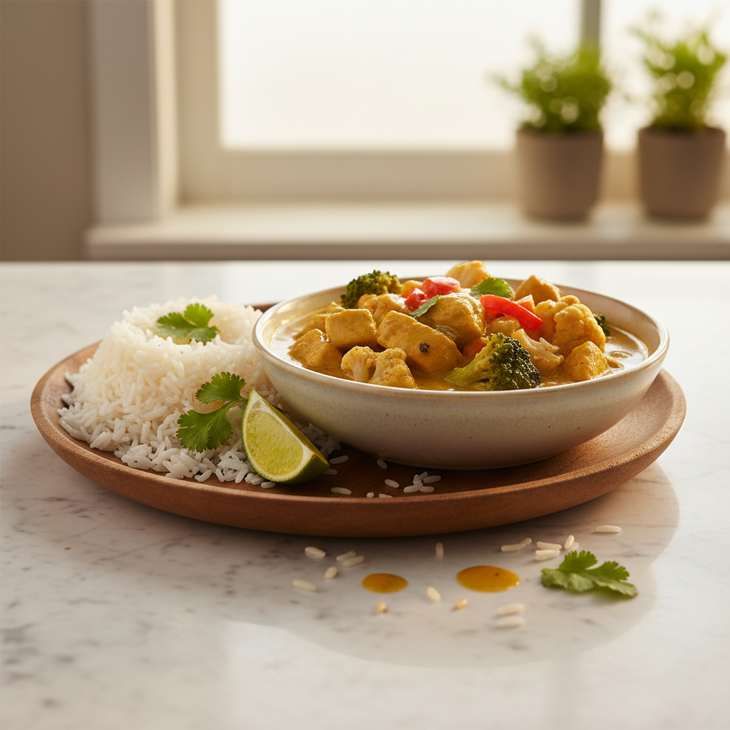 Curry Asiatique aux Légumes et Poulet