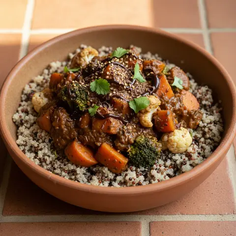 Asian Vegetable Curry with Chocolate