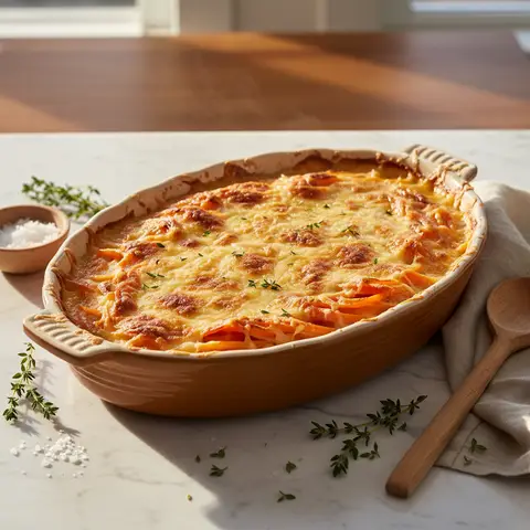 Karotten-Gruyère-Gratin