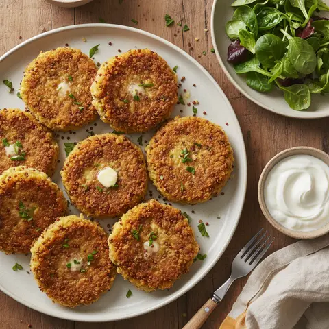 Knusprige Quinoa-Puffer