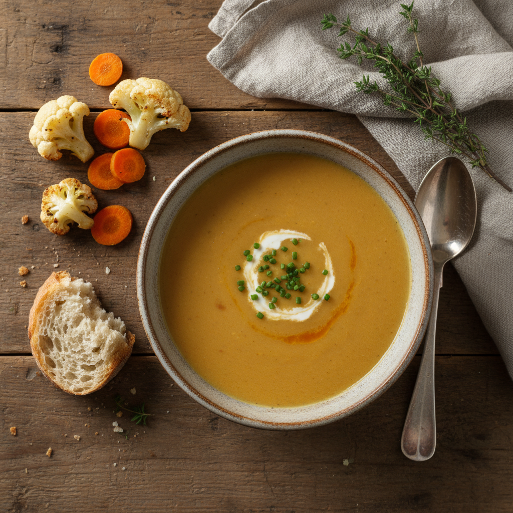 Soupe Veloutée Chou-Fleur Carotte