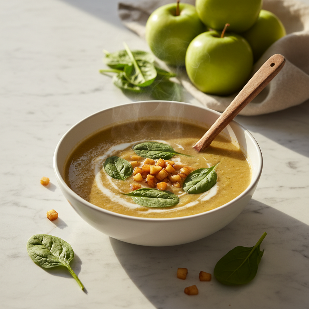 Soupe Épinards et Pommes