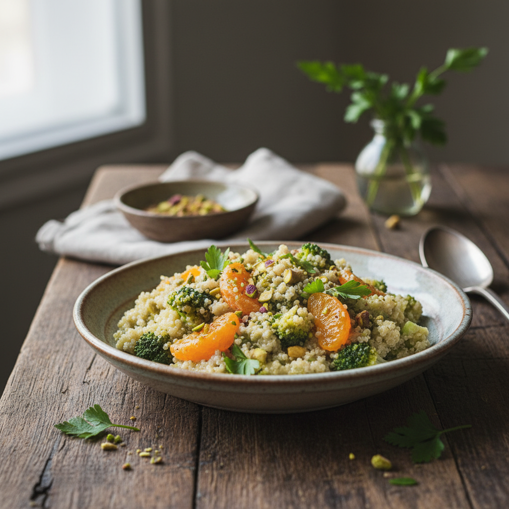 Risotto de Quinoa aux Brocolis et Clémentines