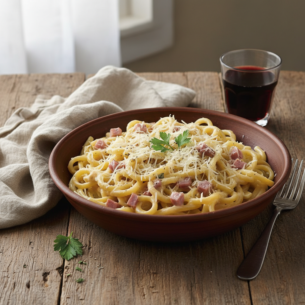 Pâtes Carbonara Simplifiée