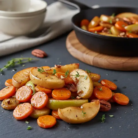 Pan-Fried Carrots and Apples