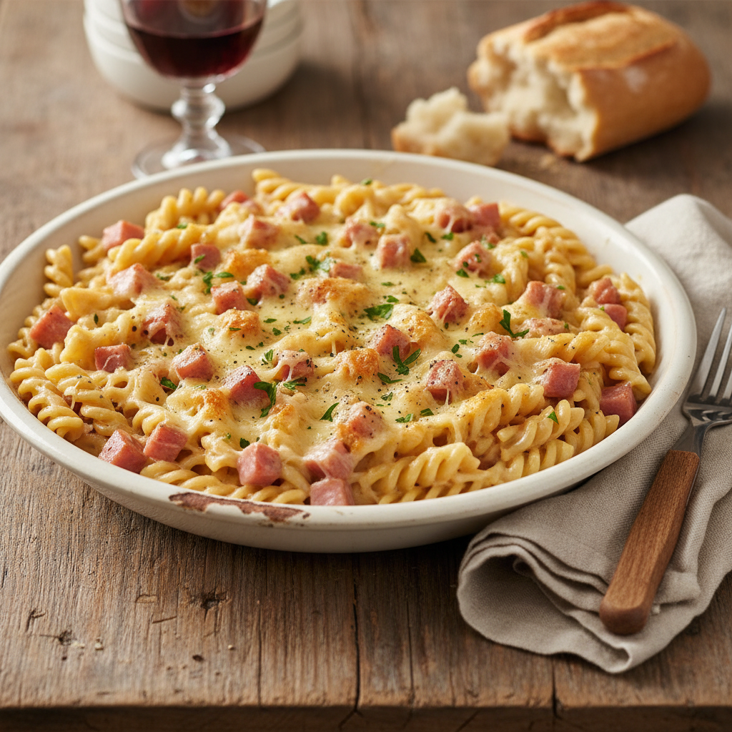 Penne au Jambon et Gruyère