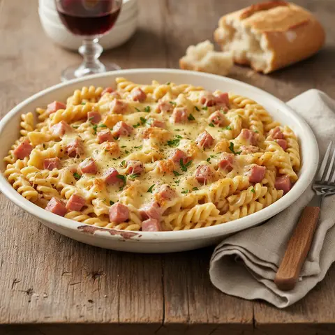 Penne with Ham and Gruyère