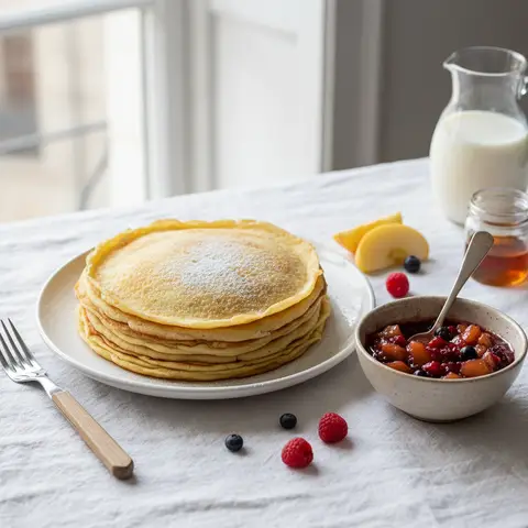 Einfacher süßer Crêpes-Teig