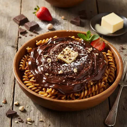 Chocolate Pasta (Sweet Dessert)