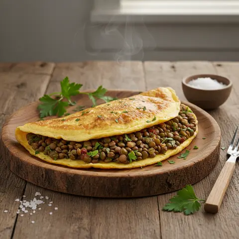 Simple Lentil Omelet