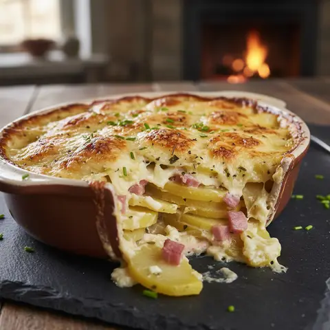 Potato and Ham Gratin