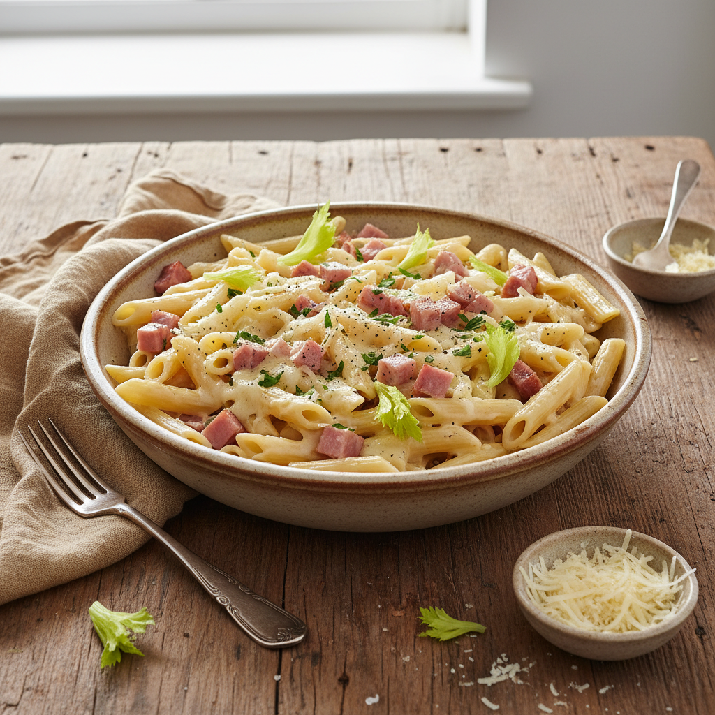 Pâtes au Jambon et Gruyère