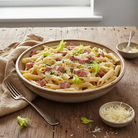 Pasta with Ham and Gruyère
