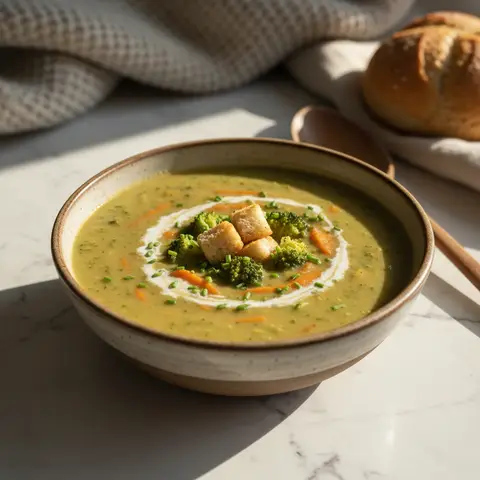 Creamy Broccoli and Carrot Soup