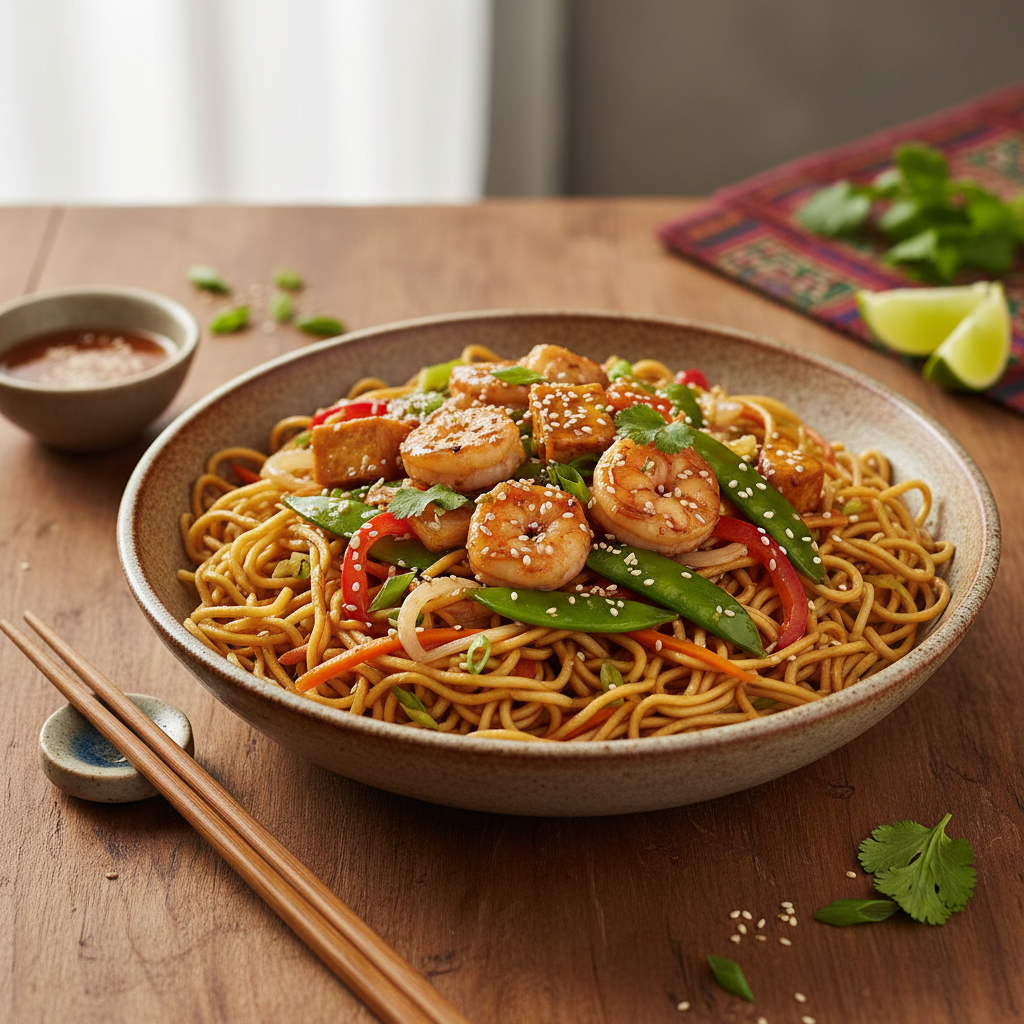 Nouilles Sautées Asiatiques