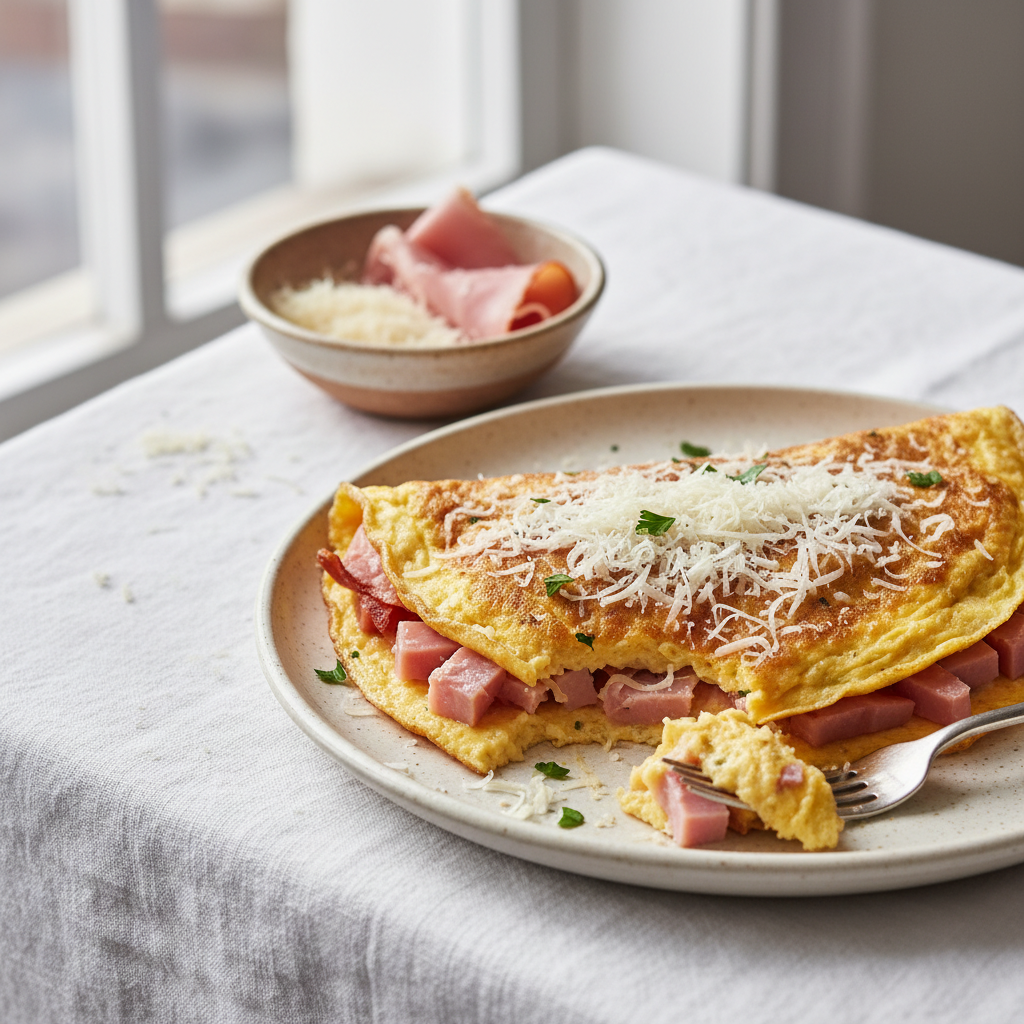 Omelette Jambon Parmesan