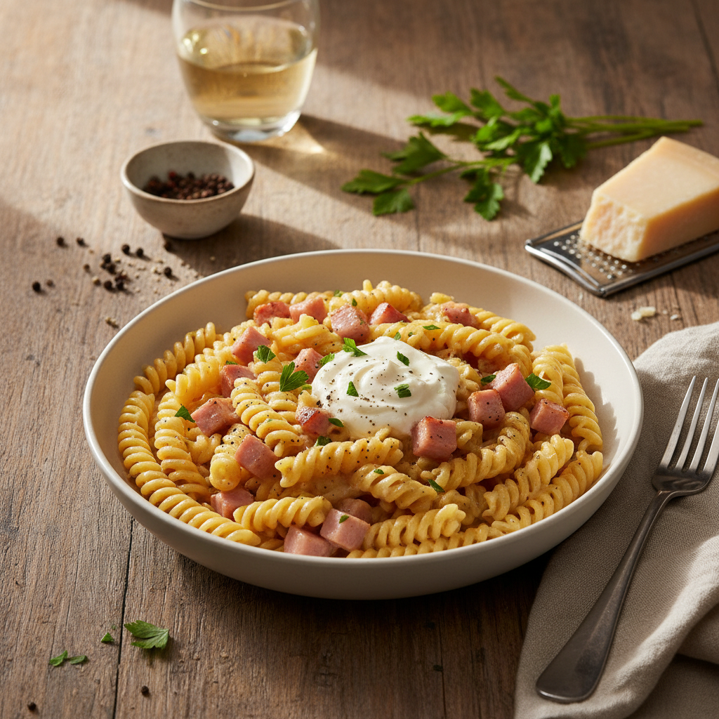 Pâtes Carbonara Simplifiées