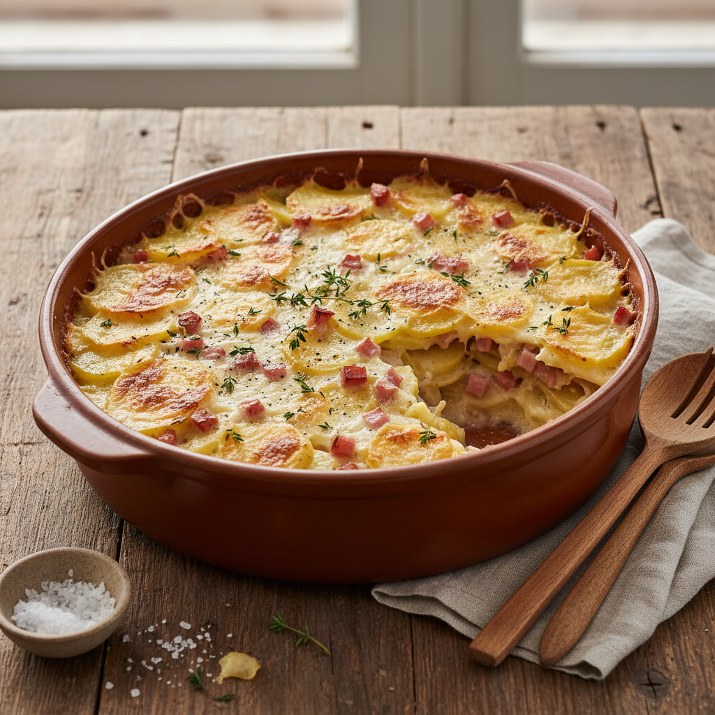 Gratin de Pommes de Terre et Jambon