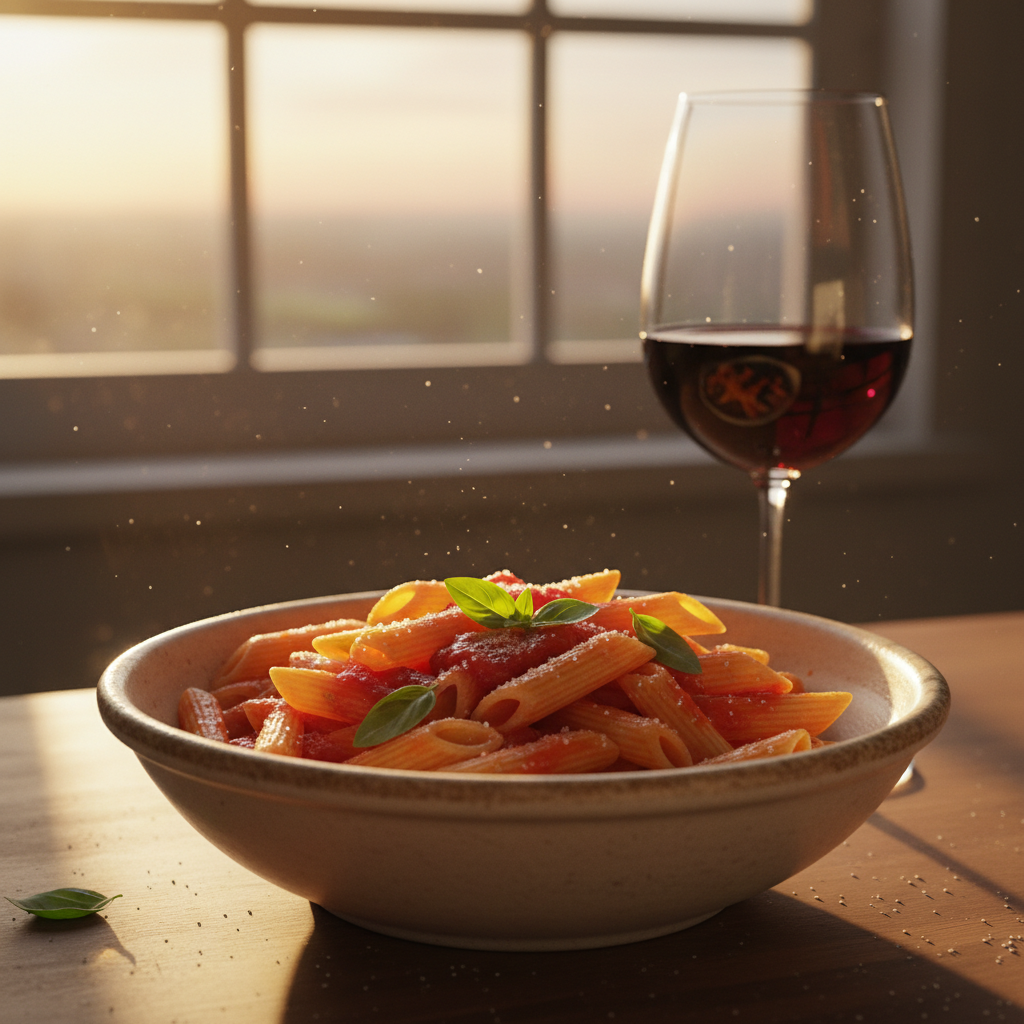 Penne à la Sauce Tomate Simple