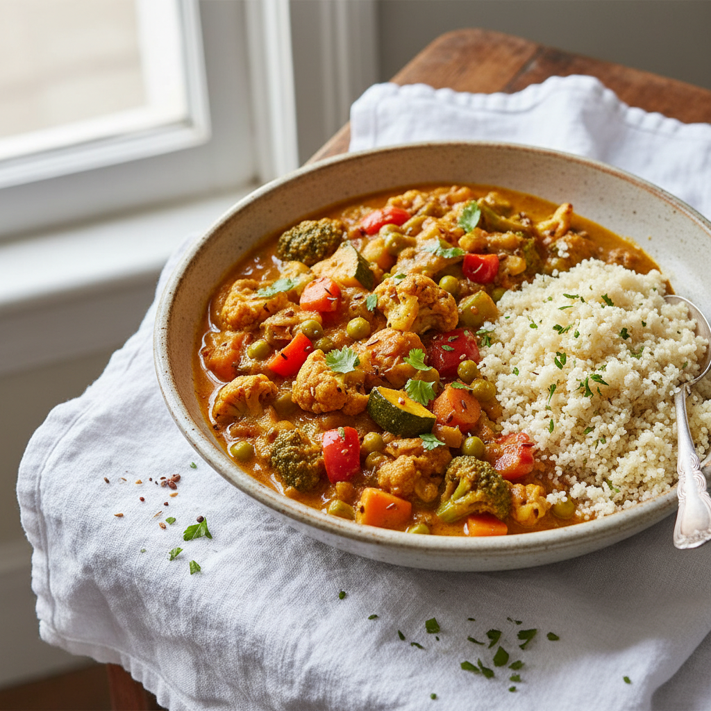 Curry de Légumes avec Semoule