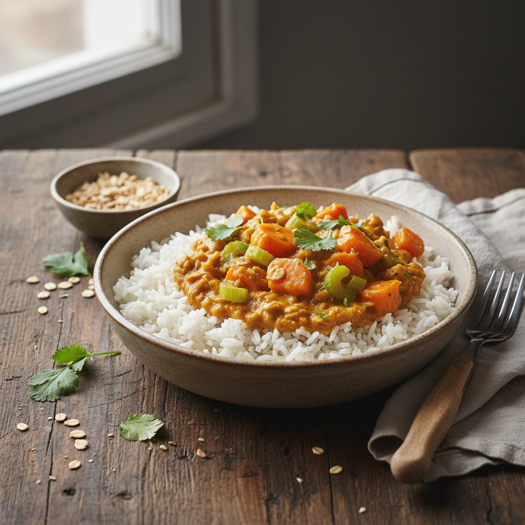 Curry de Légumes à l'Avoine