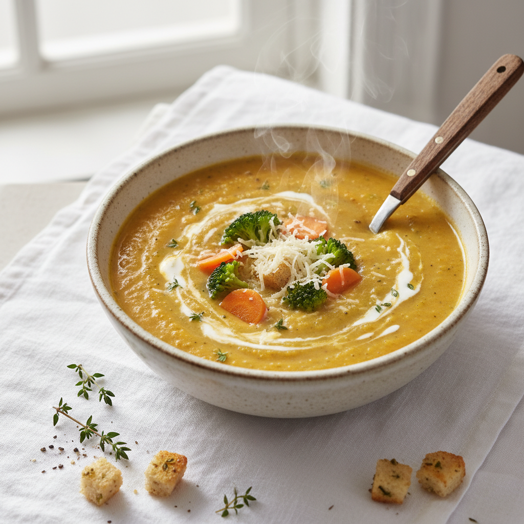 Soupe Crémeuse Brocoli-Carotte