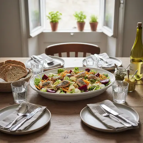Composed Salad with Mackerel and Beets