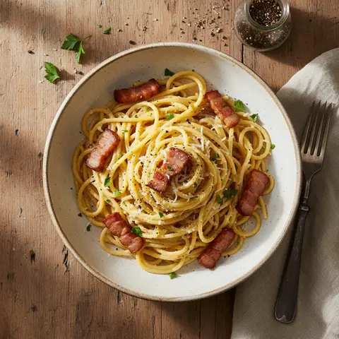 Simplified Carbonara Pasta
