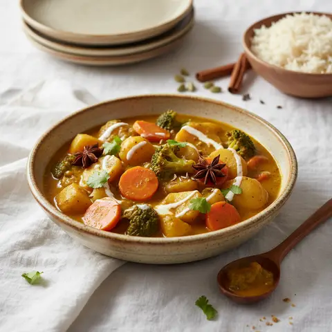 Indian-Style Vegetable and Potato Curry