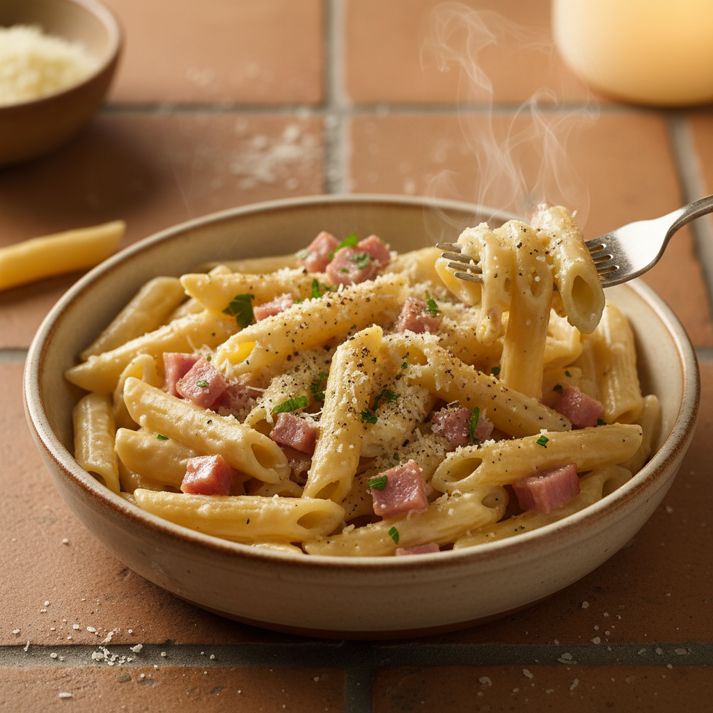Pâtes à la Carbonara Simplifiée