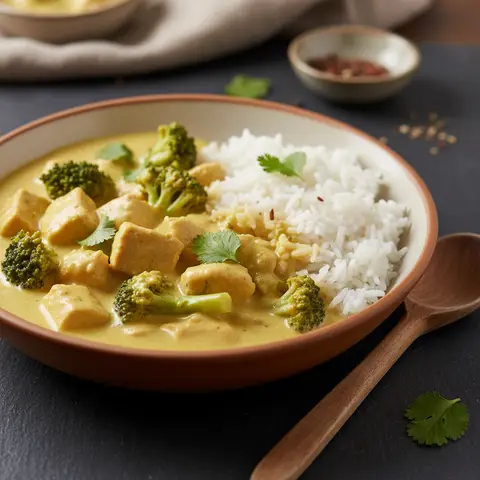 Chicken Curry with Broccoli and Coconut