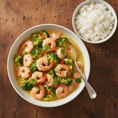 Shrimp and Broccoli Curry