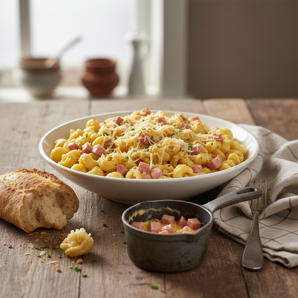 Coquillettes au Jambon et Gruyère
