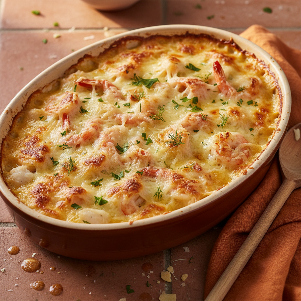 Gratin de Poisson aux Crevettes